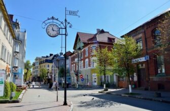 Достопримечательности Зеленоградска - Курортный проспект в центре города